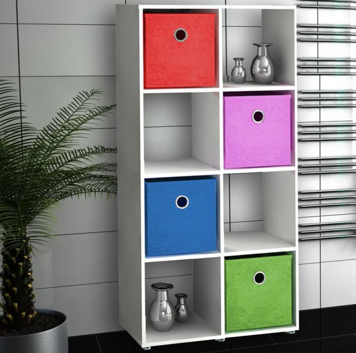 17 Stories 123 cm x 60 cm freistehendes Badregal Weiss | Wayfair.de